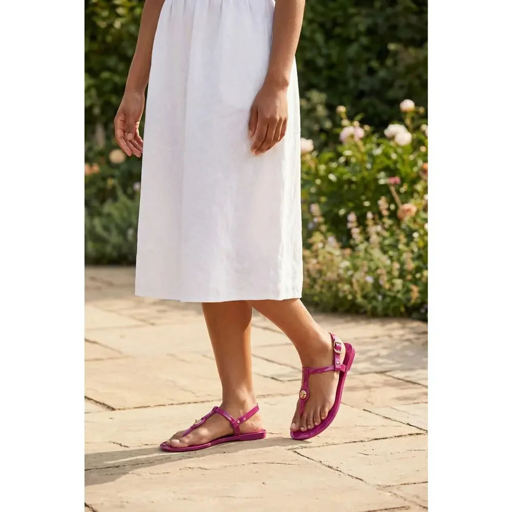 Coach A8875 Pier Jelly Thong Sandal Size 5B
